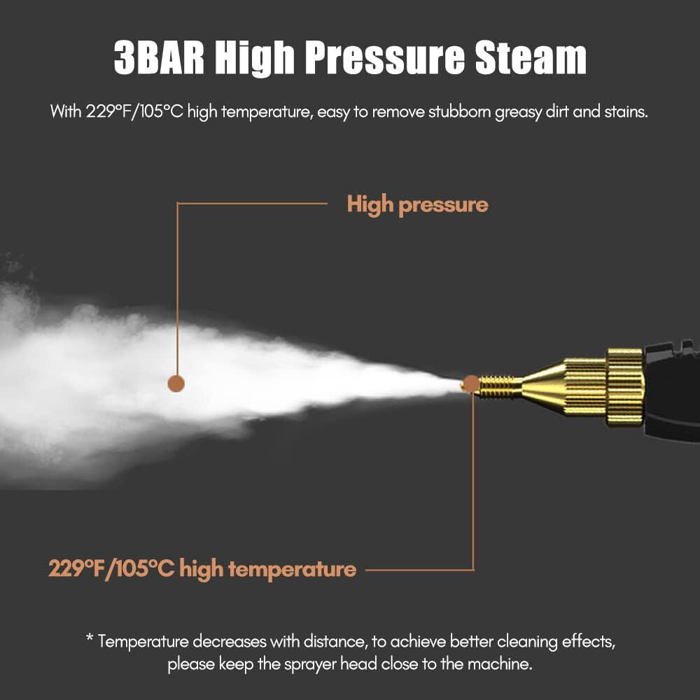 Handheld High Temp Steam Cleaner High Pressure Household Cleaning Machines 2500W