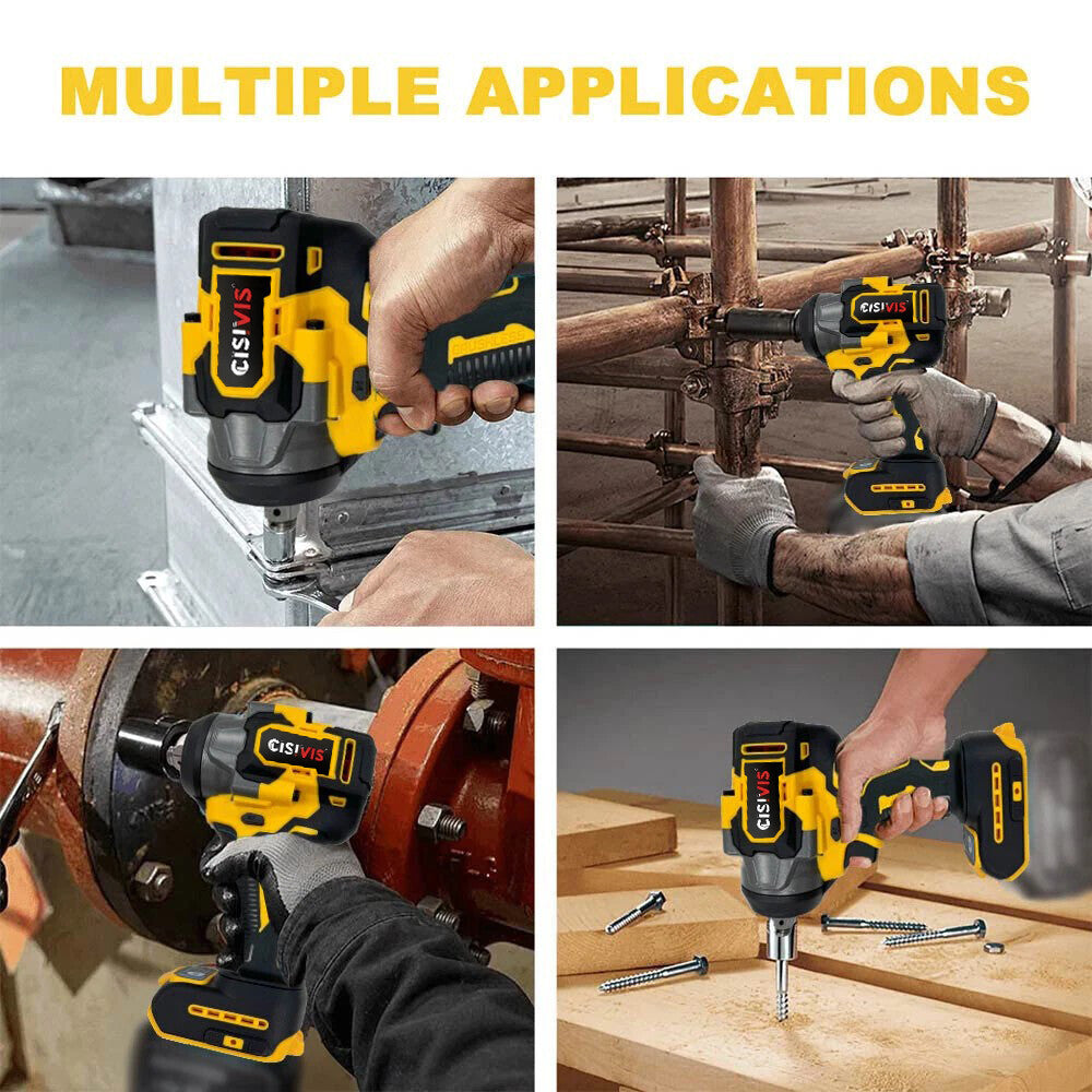 The Impact Wrench Has Two Electric And One Charging Legs