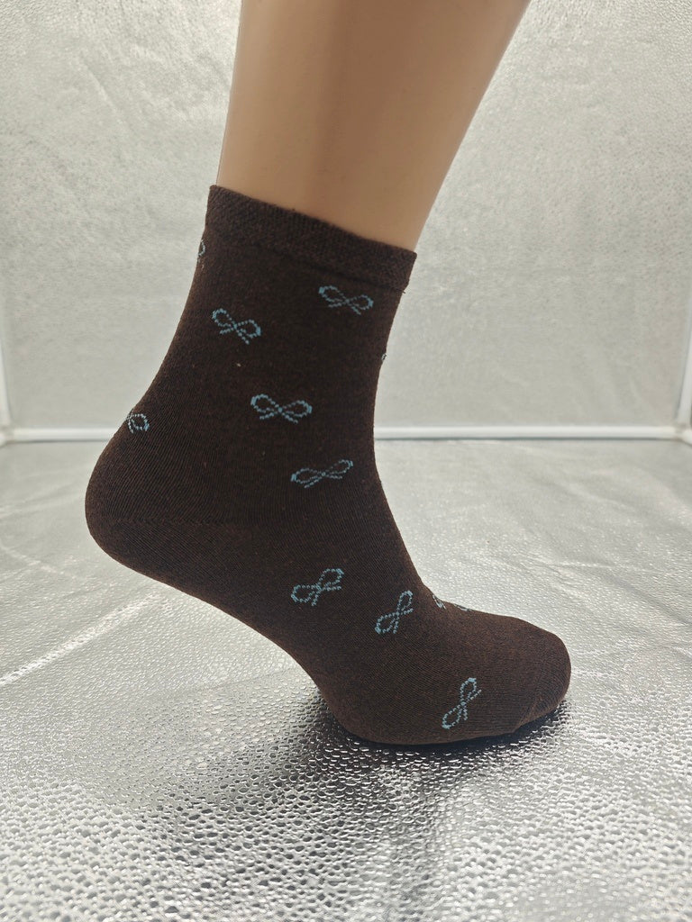 Set Of 6 12 Or 24 Pairs Womens Colorful Bow Socks
