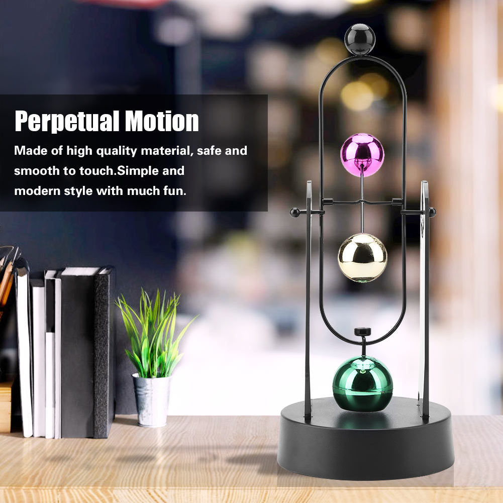 Electronic Shake Wiggle Device Perpetual Motion Swinging Kinetic Art Craft Desk Decoration