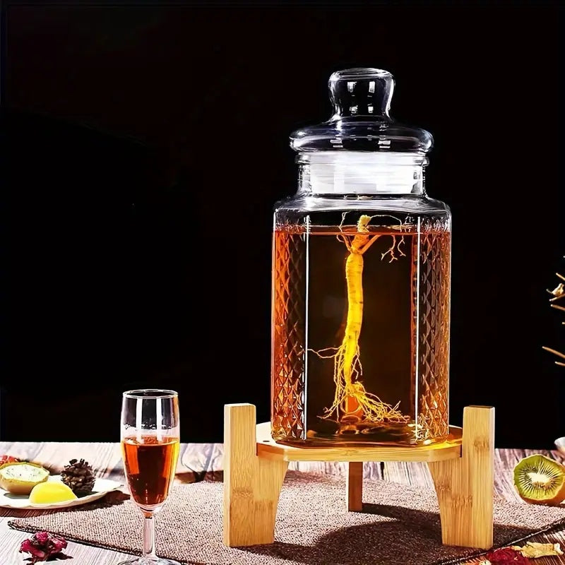 Bamboo Wooden Wine Bottle Cap - Versatile Round & Square Base For Glass Vases, Fish Tanks Classic Home Decor Craft