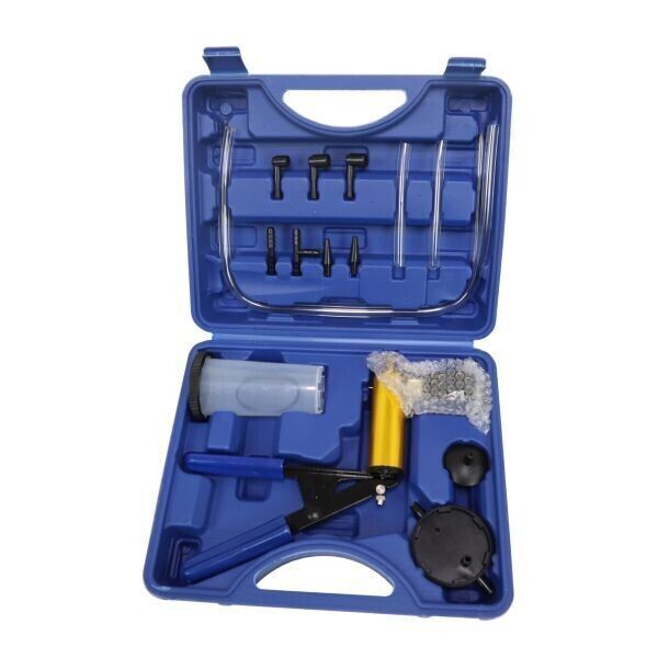 HAND VACUUM HELD BRAKE BLEEDER TESTER SET BLEED CAR MOTORBIKE BLEEDING KIT