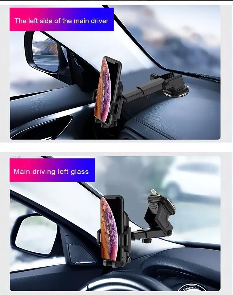 Universal Car Mobile Phone Holder Windscreen Dashboard GPS Stand Cradle