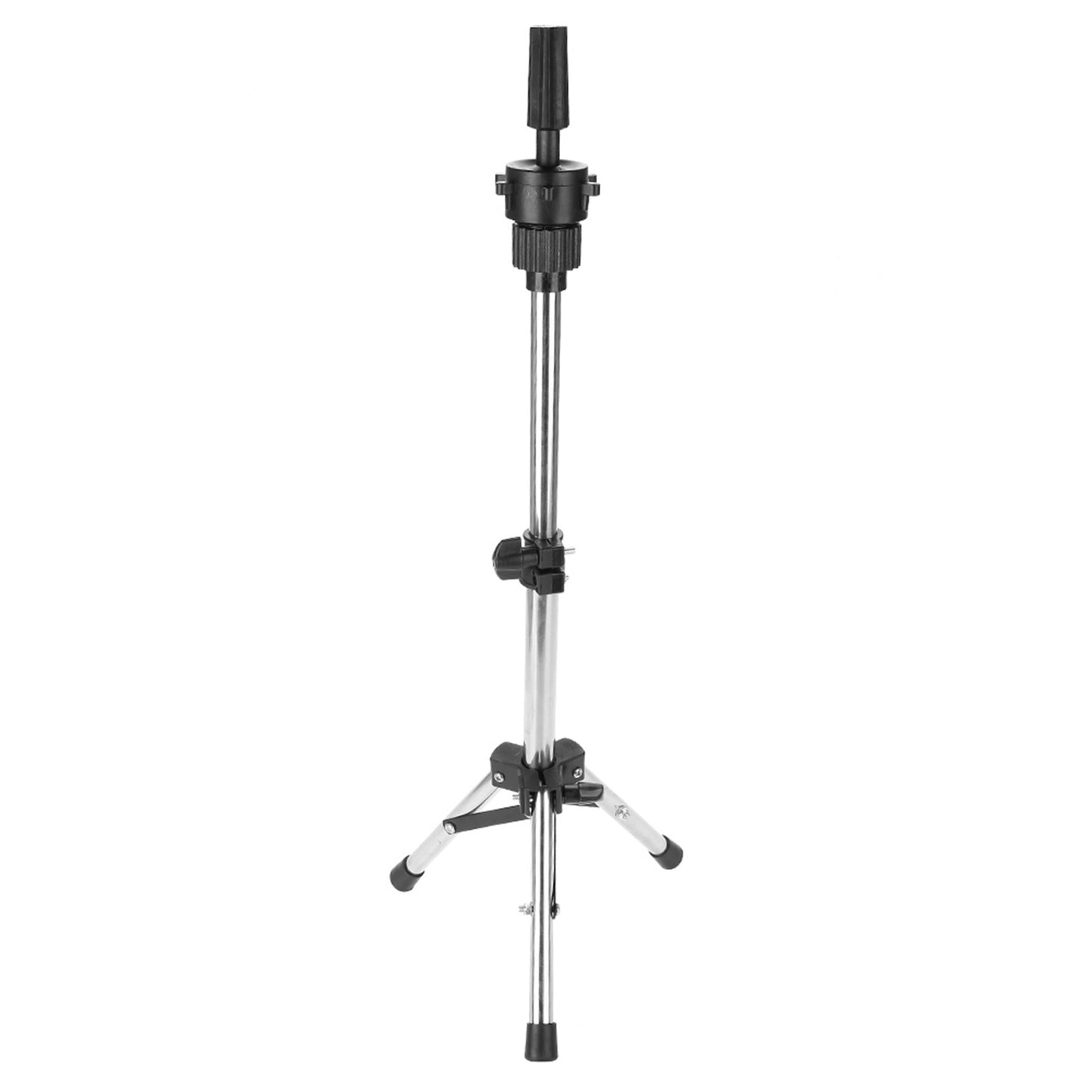 Hairdressing Training Head Holder Adjustable Salon Model Mannequin Head Tripod Stand Silver