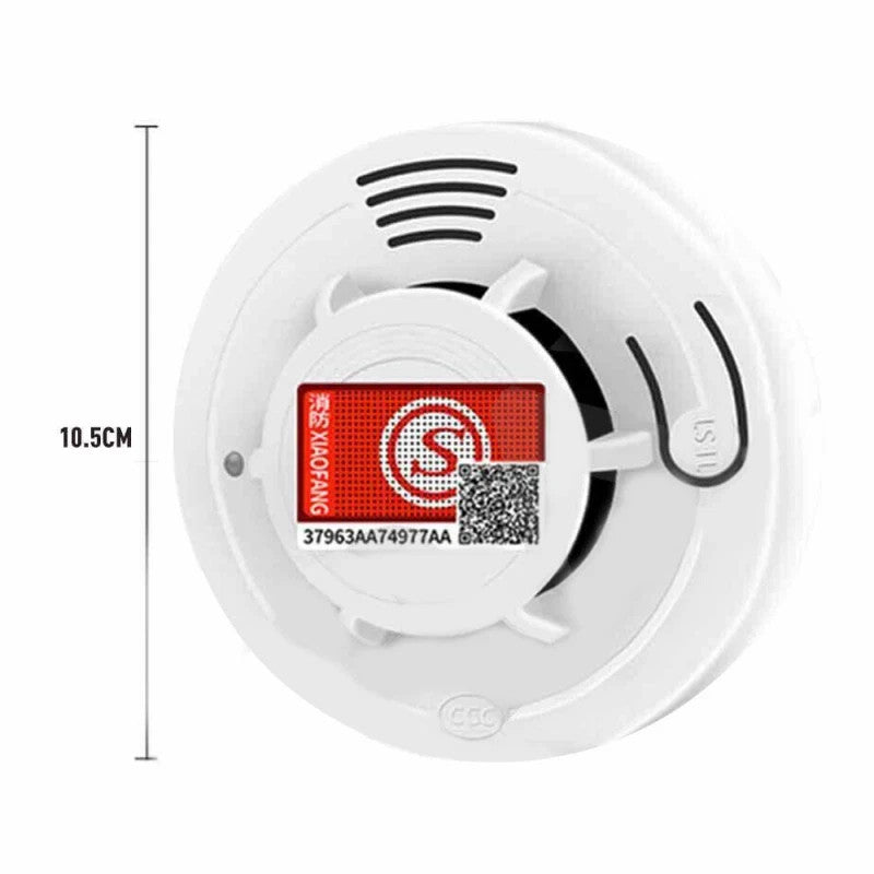 2 X Home Fire Alarm Smoke Detector Gas Sensor Twin Pack With Batteries