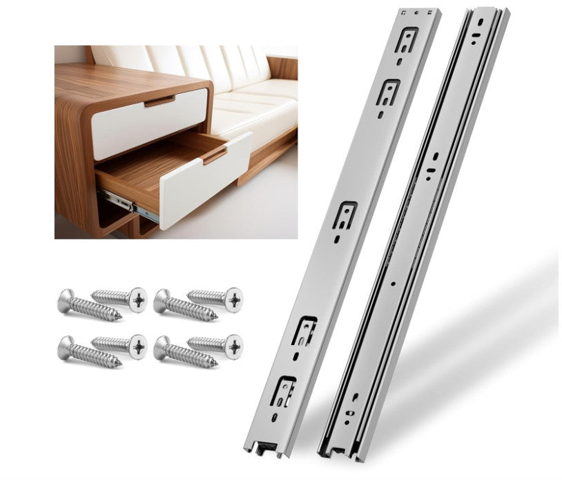 10-16 Heavy Duty Cold Rolled Steel Full Extension Ball Bearing Drawer Slides