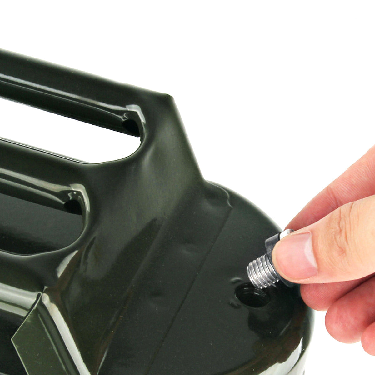20L Metal Jerry Can Green Car Storage Fuel Petrol Container & Flexi Spout