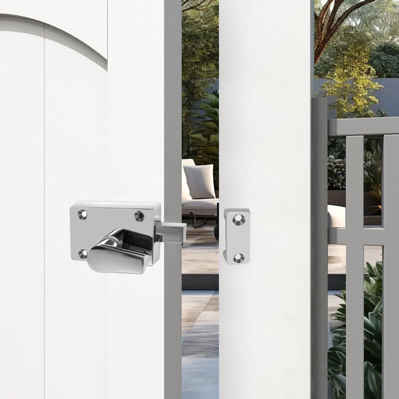 Satin Indicator Bolt Vacant Engaged Bathroom Privacy WC Toilet Lock Satin-Nickel