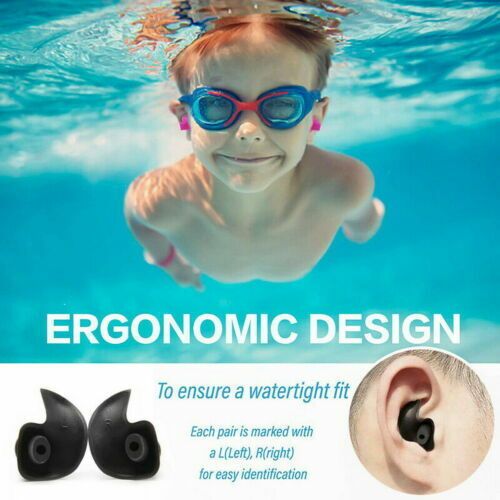 5 10 Pairs Soft Silicone Ear Plugs For Swimming Sleeping Anti Snore With Case UK