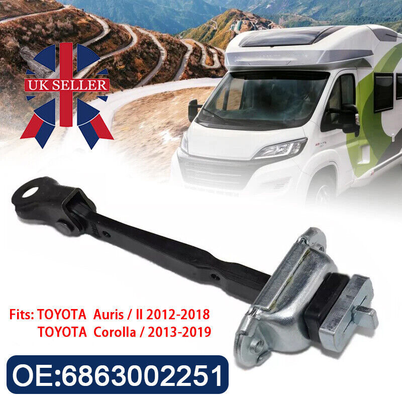 Rear Door Hinge Stop Check Strap Limitery Right Left Fits Auris II 12-18