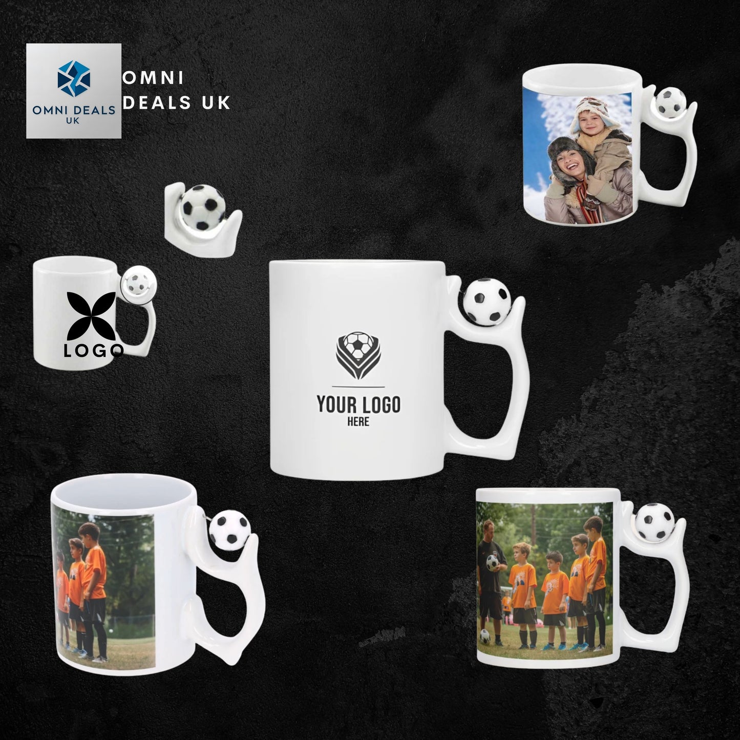 Custom Football Mug Personalized Soccer Cup With Photo And Team Logo Gift For Fans