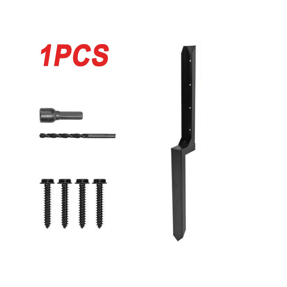1 2PCS Heavy Duty Steel Fence Post Repair Stake Anchor Ground Spike 43 X 12x45cm