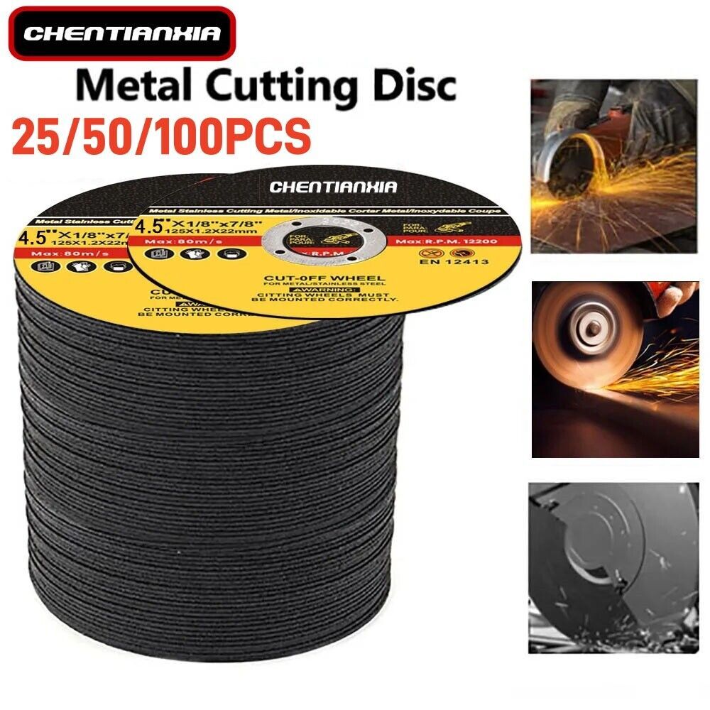 115mm ULTRA THIN 1mm METAL CUTTING BLADE DISC FOR STEEL & STAINLESS ANGLE50PCS