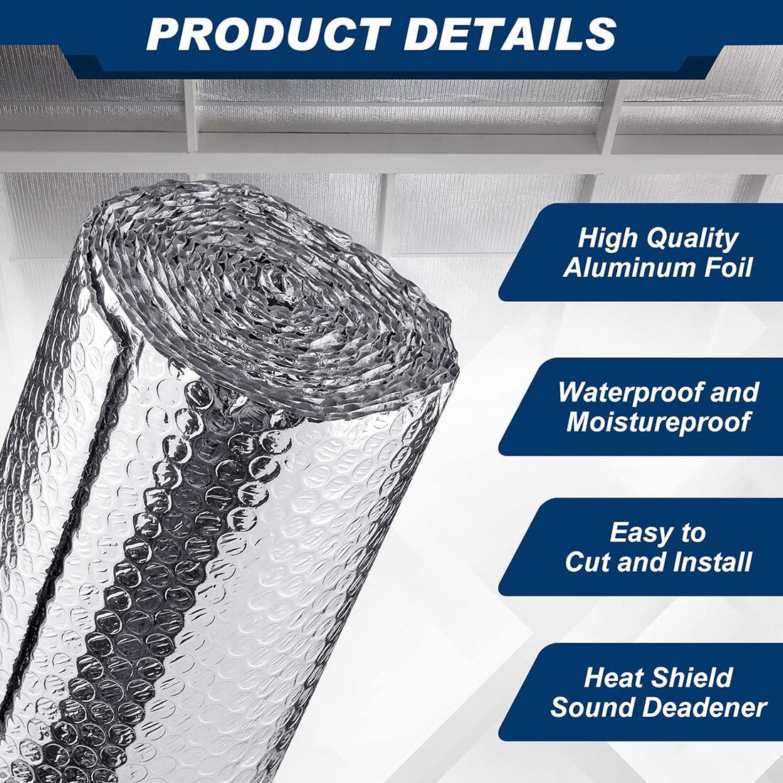 60cm X 5m Radiator Heat Reflective Insulating Foil Energy Saving Radiator Pad UK