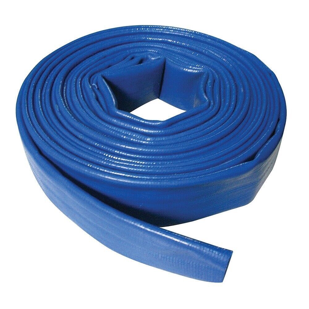 15M Flat Food Grade Water Hose Pipe Connector For Caravan, Motorhome Boat UK