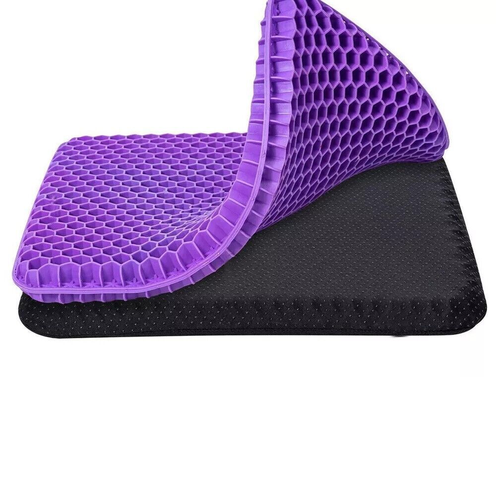 Gel Seat Cushion For Lower Back Pain Pressure Relief Wheelchair Car Office Pad