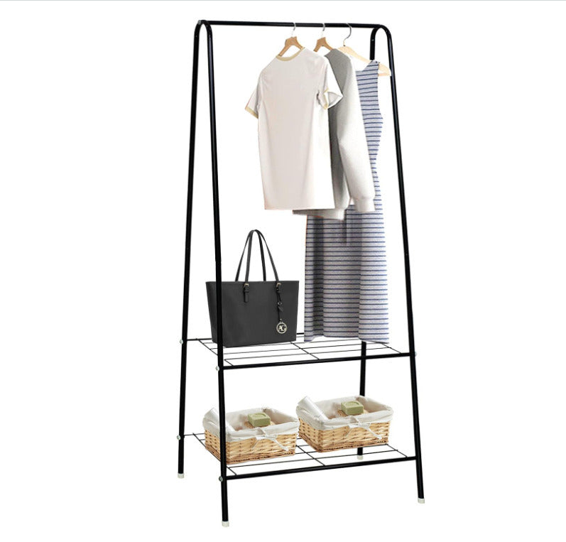 Heavy Duty Metal Clothes Rod Shoe Storage Clothing Rack Hanging Display Rack