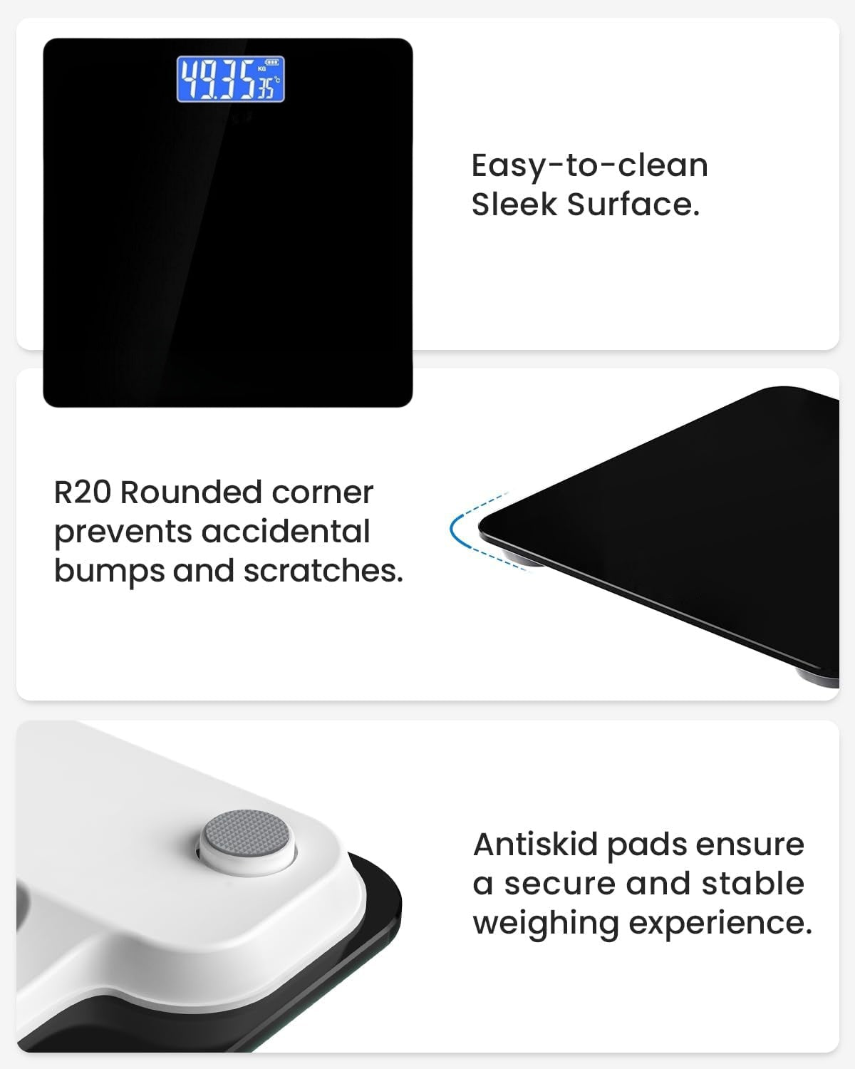 Weighing Scales Digital Electronic Bathroom Scales For Body Weight Accurate UK