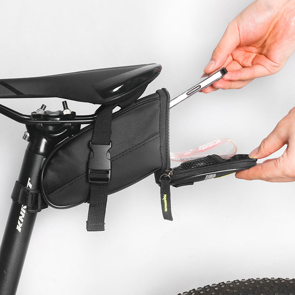 Waterproof Saddle Bag, Strap Mount Seat Pack, Bike Seat Bag, Bicycle Saddle Bag, Cycling Bag For Mountain Road Bikes