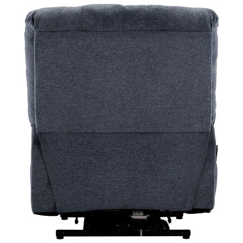 Electric Power Lift Recliner Chair Sofa With Massage And Heat For Elderly 2 Side Pockets USB Ports Single Recliner Chairs For Living Room Overstuffed Fabric Reclining
