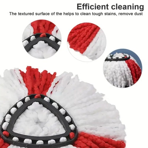6x Replacement For Vileda Mop Heads Refill Turbo Microfibre Spin Mop Easy Wring