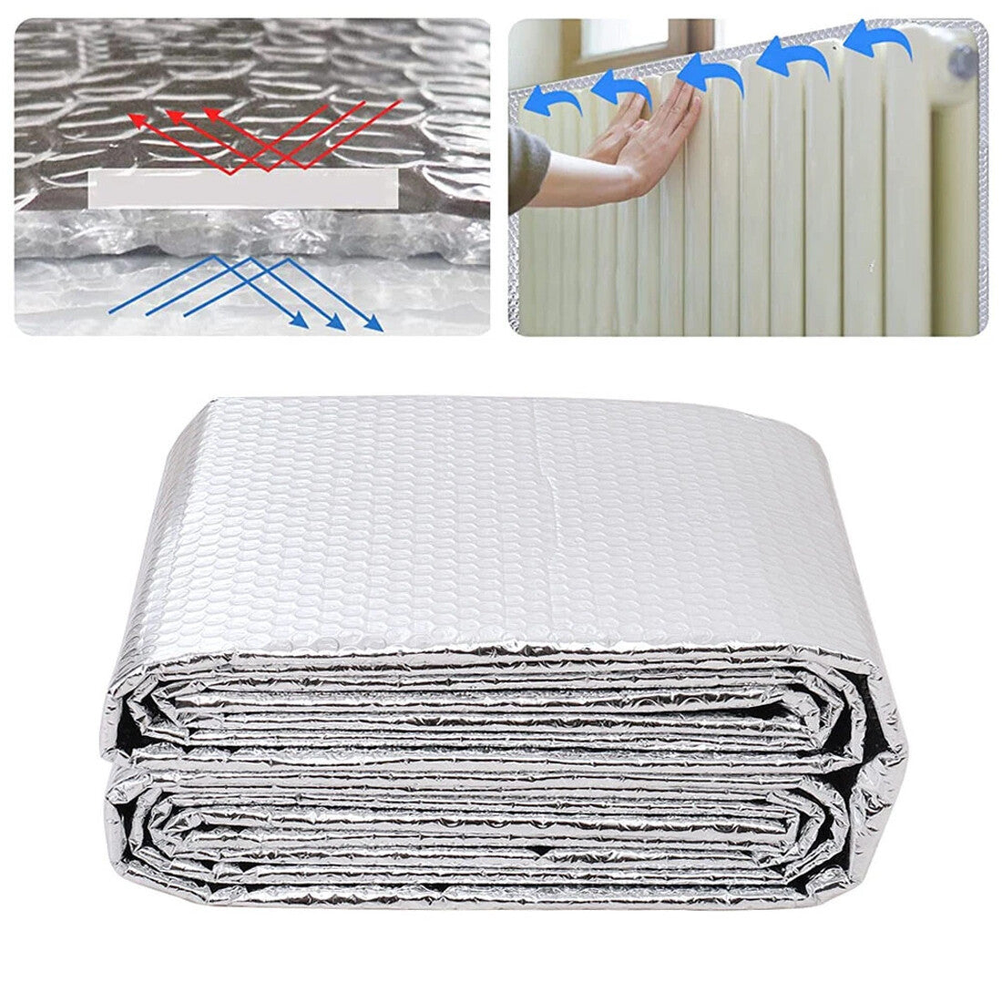60cm X 5m Radiator Heat Reflective Insulating Foil Energy Saving Radiator Pad UK