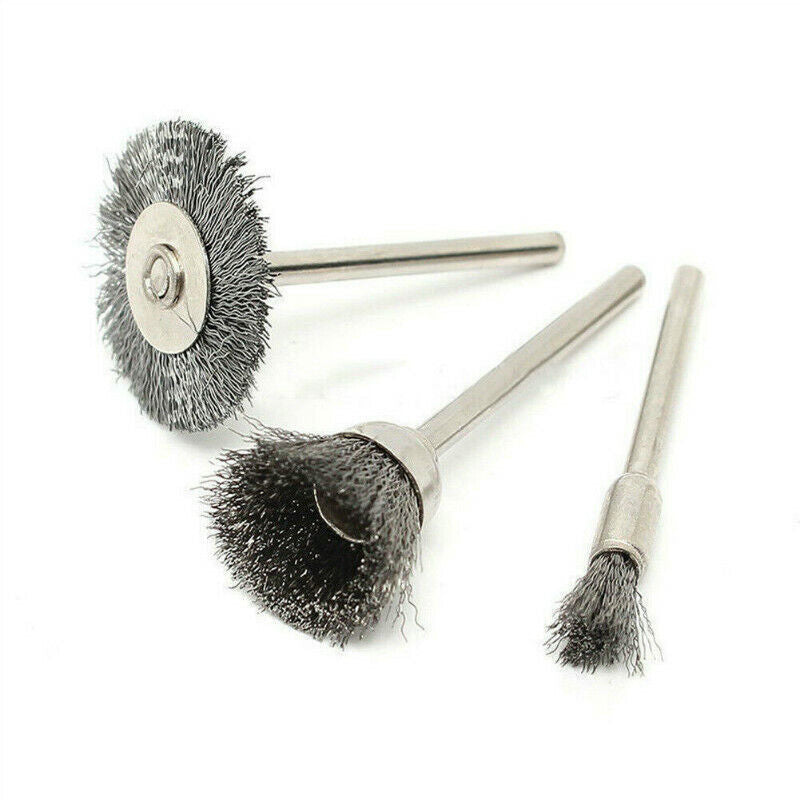 45pcs Wire Cup Brush Set Stainless Steel For Dremel Rotary Tool Accessories