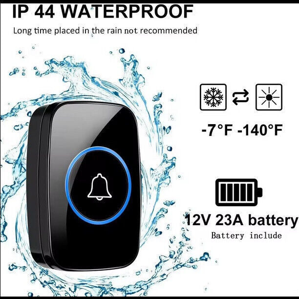 A 1-on-1 Black Doorbell