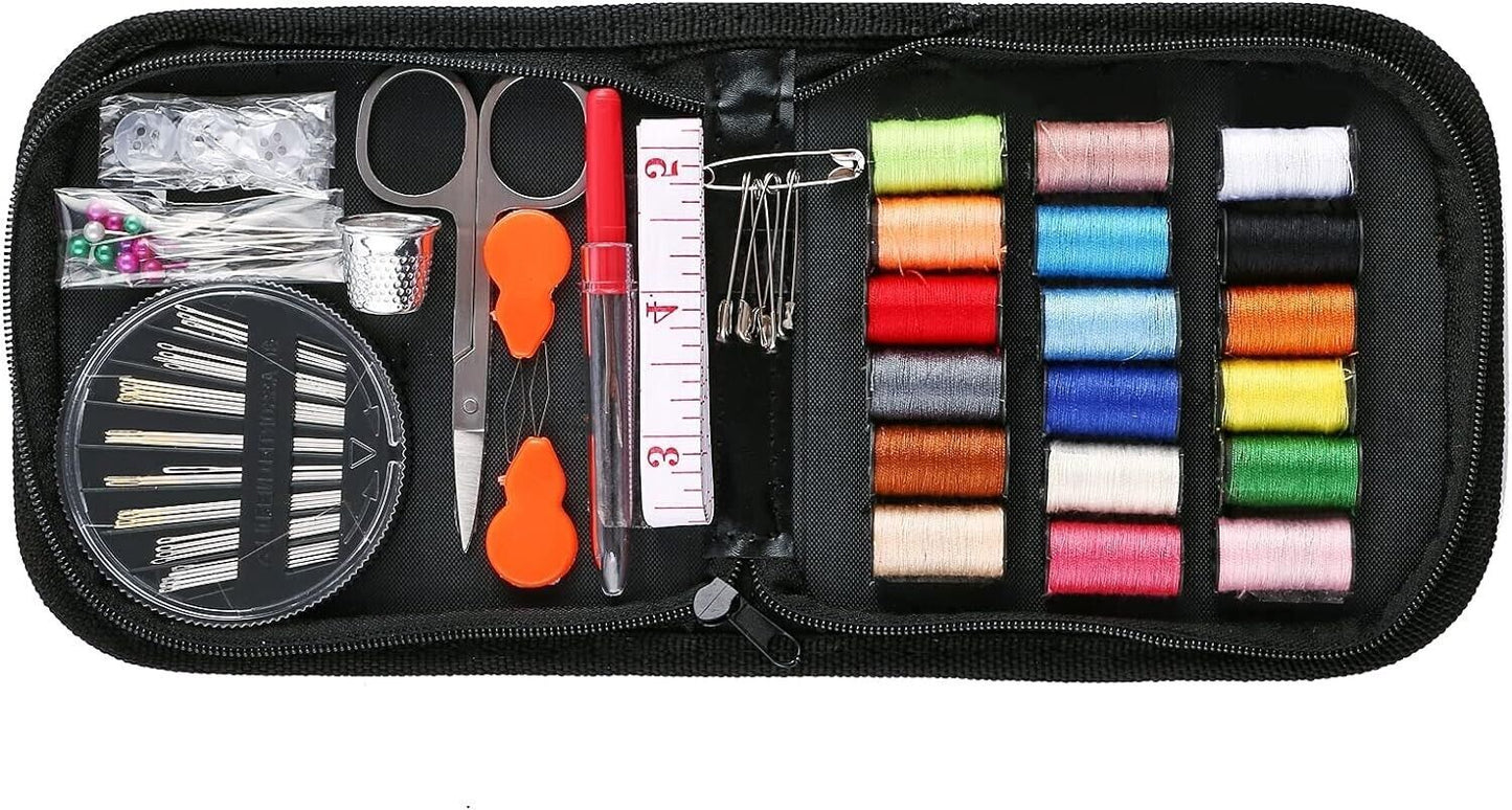 70pc Large Portable Sewing Kit Home Travel Case Needles Thread Scissors Set Box