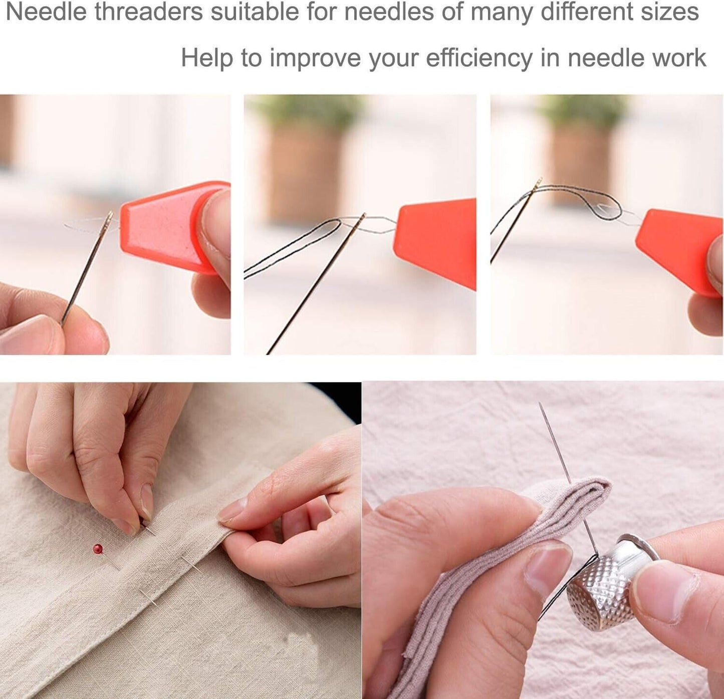 70pc Large Portable Sewing Kit Home Travel Case Needles Thread Scissors Set Box