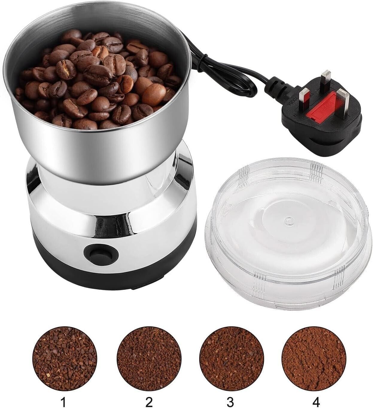 300W Electric Coffee Grinder Grinding Milling Bean Nut Spice Matte Blade Blender