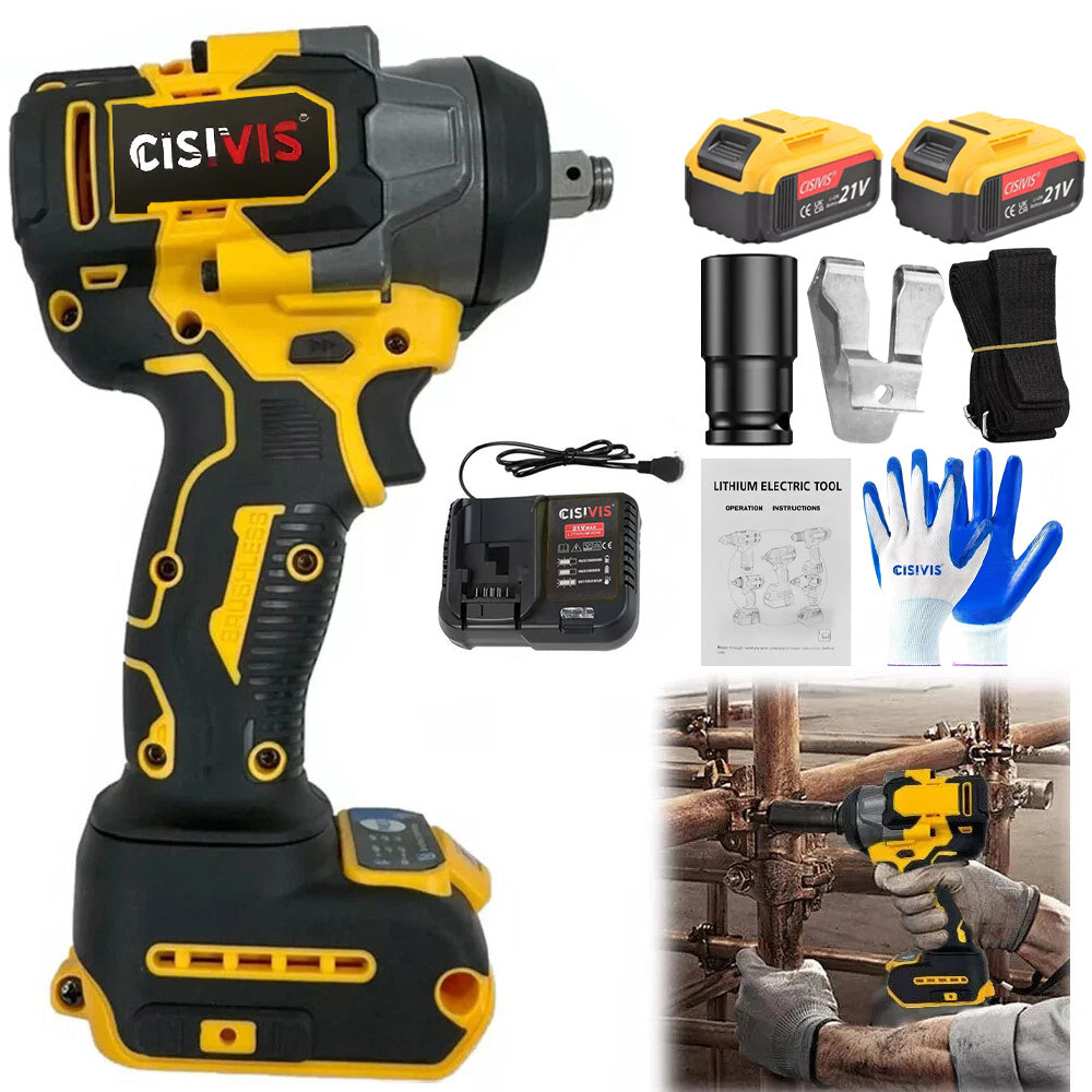 The Impact Wrench Has Two Electric And One Charging Legs