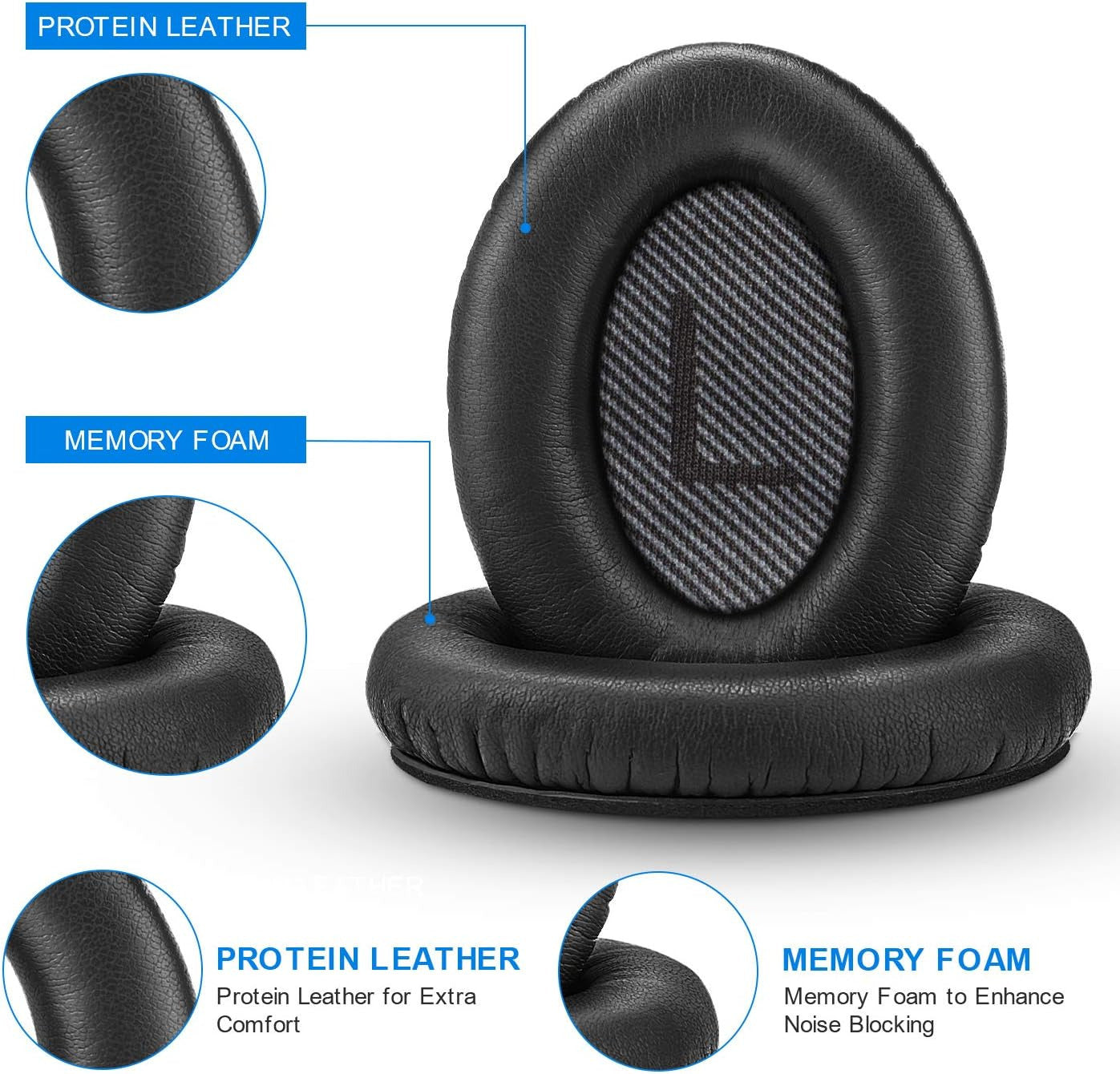 Replacement Ear Pads Cushion For QuietComfort 35 QC35  QC25 QC15 AE2 -UK