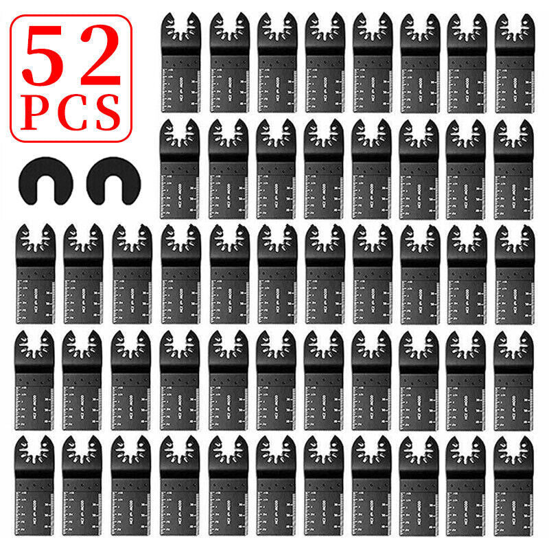 52PCS Oscillating Multi Tool Blade Saw Blades Wood Metal Cutter For  Fein
