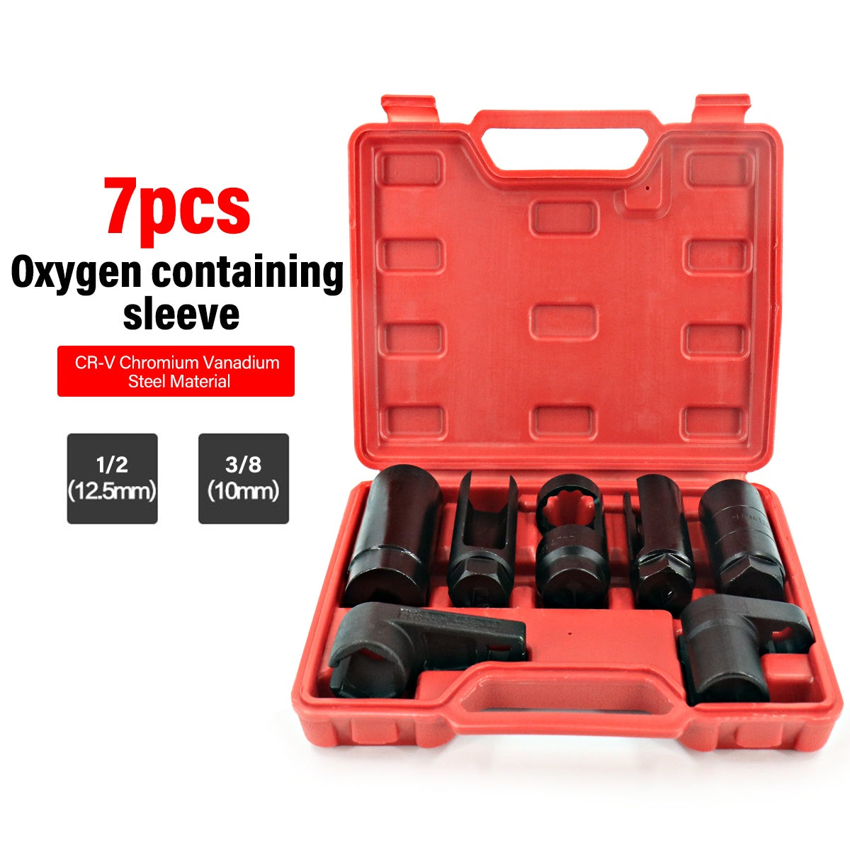 7x OXYGEN INJECTOR SENSOR SOCKET REMOVAL SET TOOL ENGINE 22MM27MM29MM 15-20