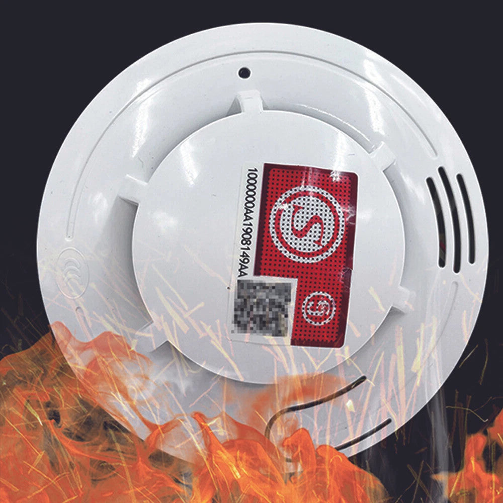 2 X Home Fire Alarm Smoke Detector Gas Sensor Twin Pack With Batteries