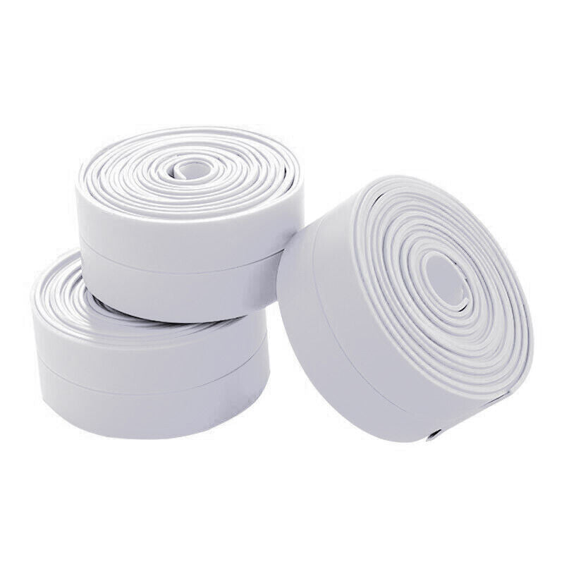1-3X WATERPROOF SEALING TAPE ADVE WHITE BATHROOM KITCHEN LEAK PVC 22MM X 3.2MHESI