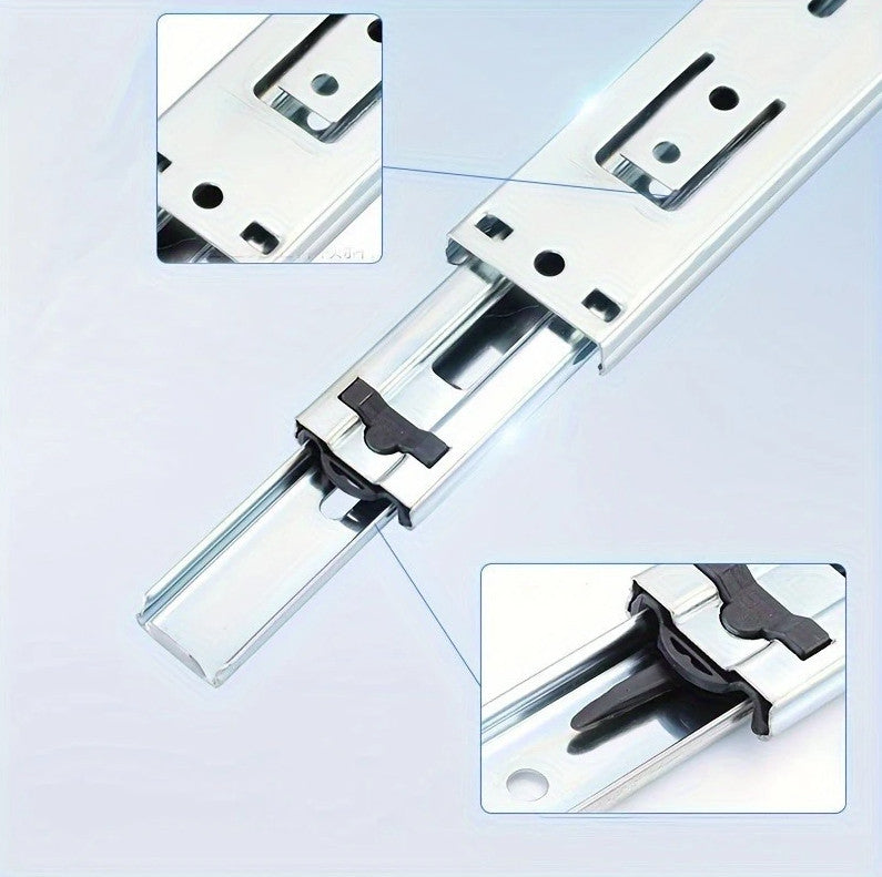 10-16 Heavy Duty Cold Rolled Steel Full Extension Ball Bearing Drawer Slides