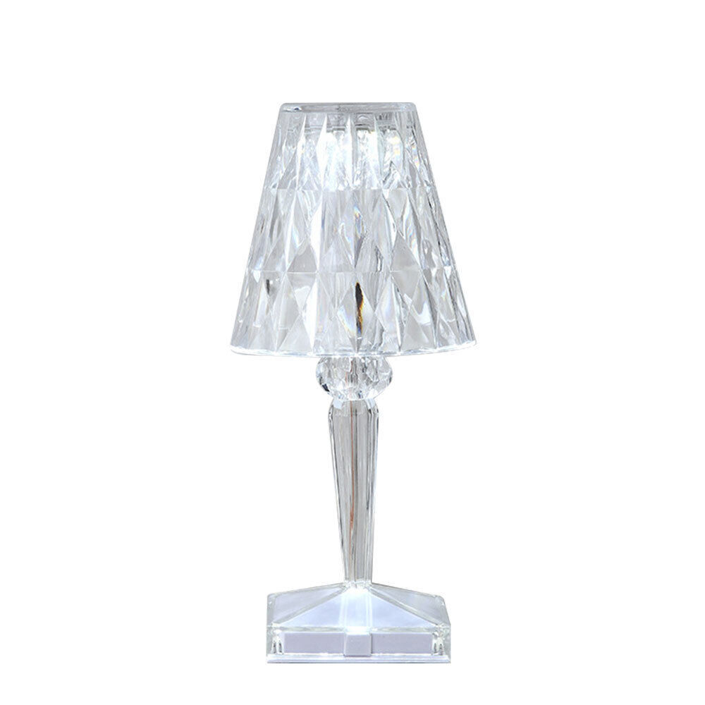 RGB LED Crystal Table Lamp Diamond Rose Bar Night Light Touch Atmosphere Bedside