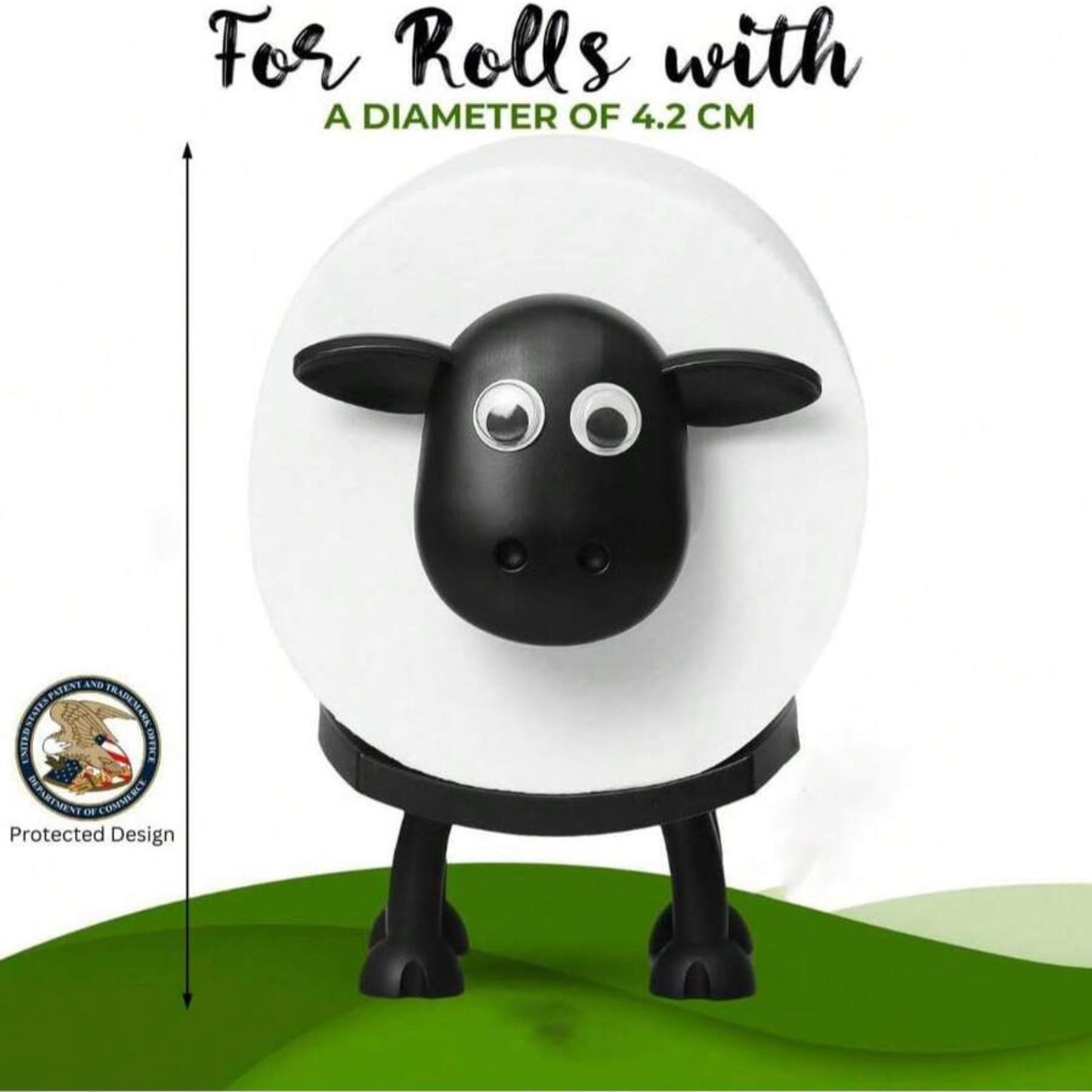 3Pcs FUNNY SHEEP TOILET PAPER HOLDER QUIRKY BATHROOM DECOR LOO ROLL STORAGE New