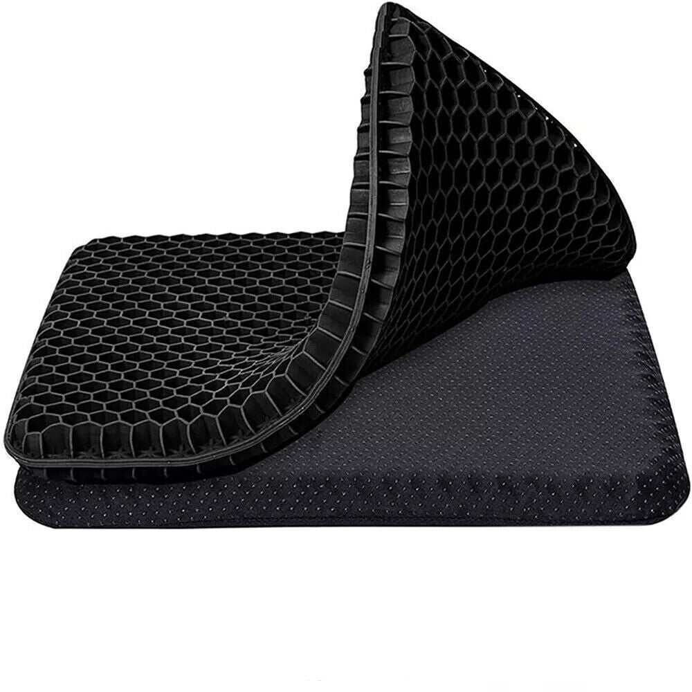 Gel Seat Cushion For Lower Back Pain Pressure Relief Wheelchair Car Office Pad