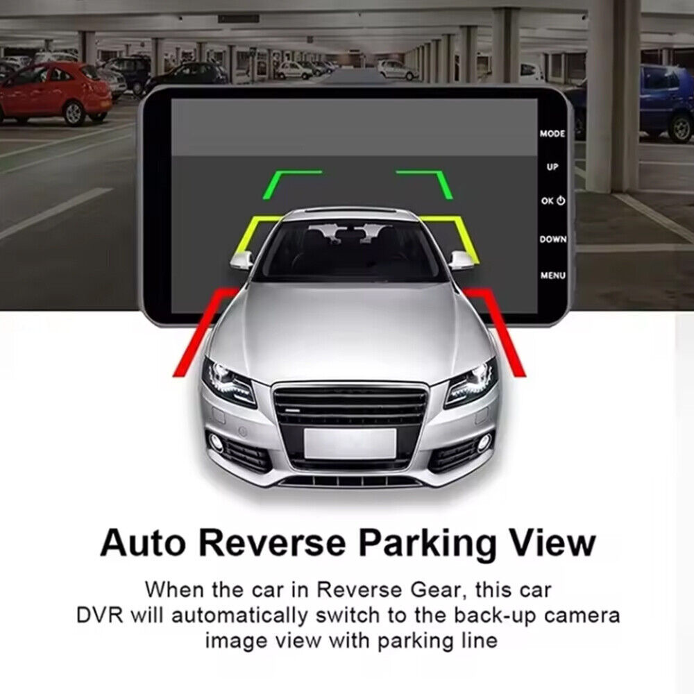 Dashcam Pro DUAL REAR Car Camera  Wide Angle 1080p With 32GB SD Card