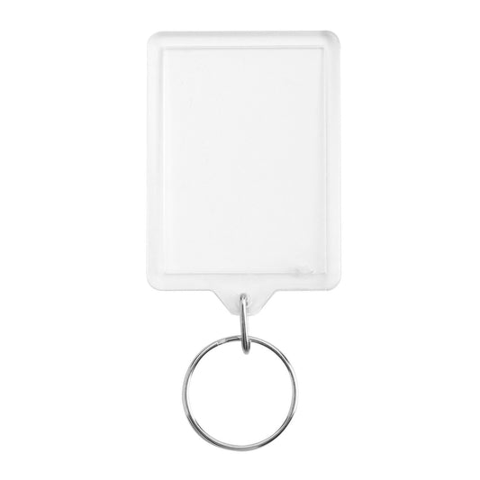 Blank Keyring Acrylic Plastic Passport Photo Key Rings Craft Picture