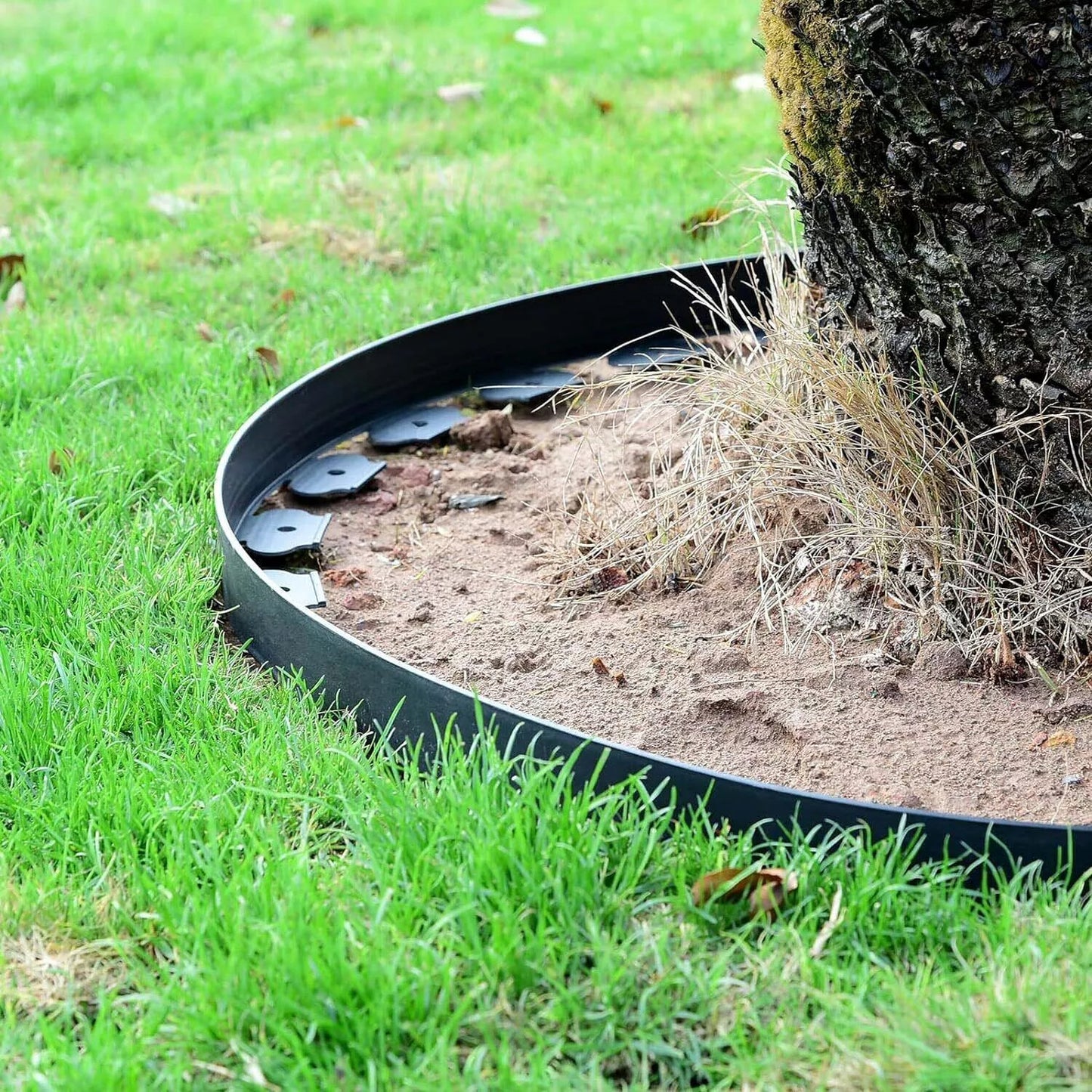 10m Lawn Edge Border With 50 Pegs Garden Edging For Paths Drives Flower Grass