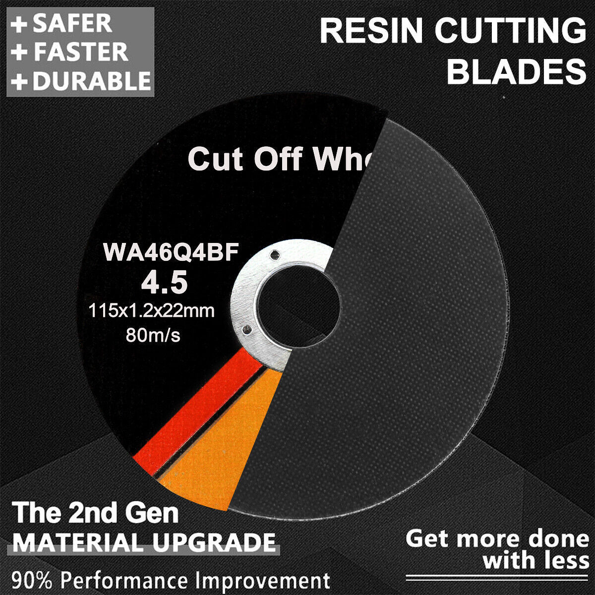 115mm ULTRA THIN 1mm METAL CUTTING BLADE DISC FOR STEEL & STAINLESS ANGLE50PCS