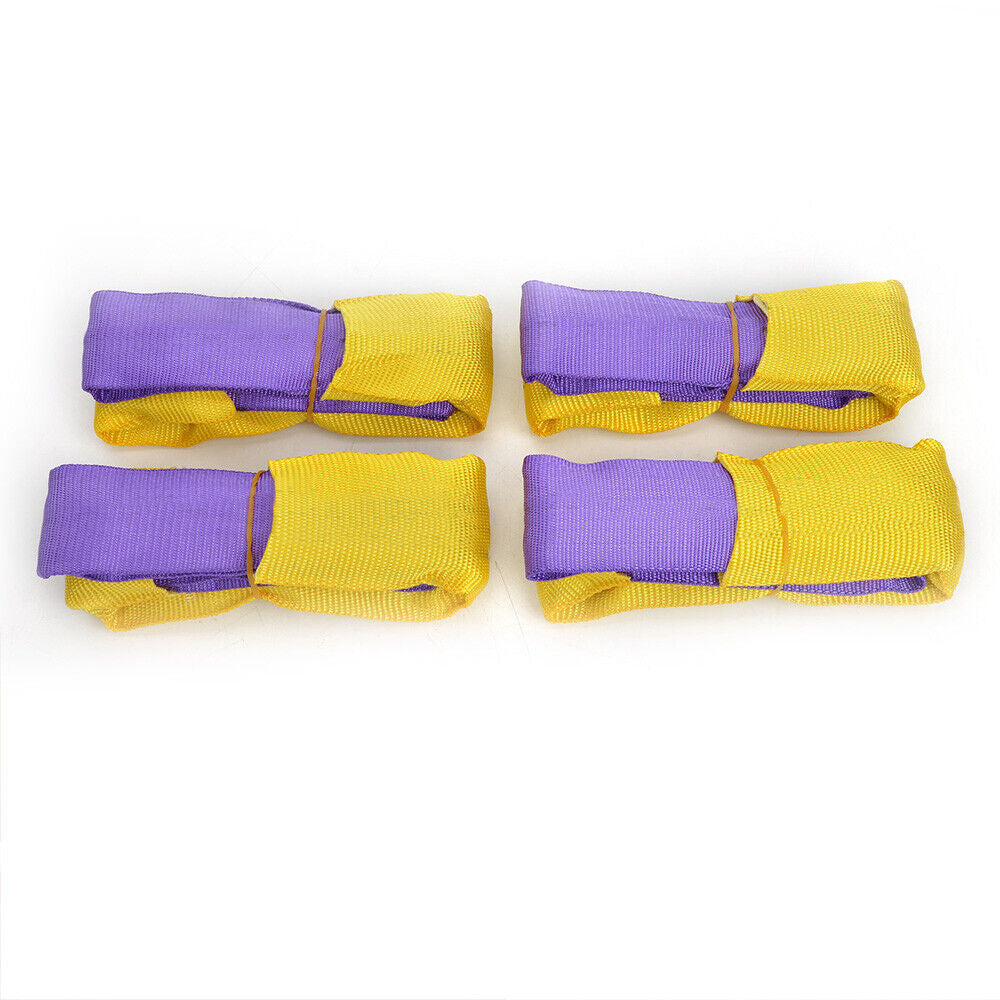4pcs Truck Car Tire Wheel Link Straps Trailer Recovery Ratchet Tie Down Straps