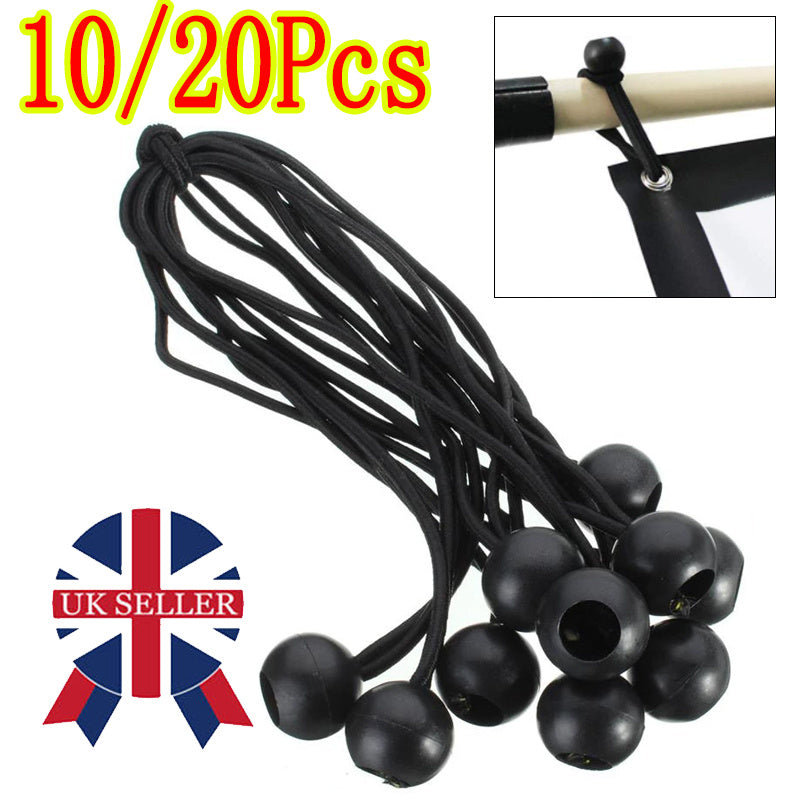 10  20  Bungee Ball Cords Heavy Duty Tarp Bungees Ties Elastic Tie Down Straps