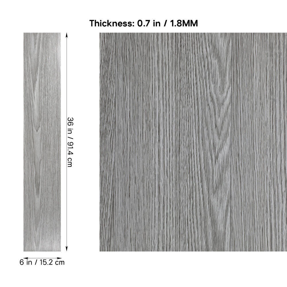 5m Floor Planks Tiles Self Adhesive Wood Effect Vinyl Flooring Bathroom Decor