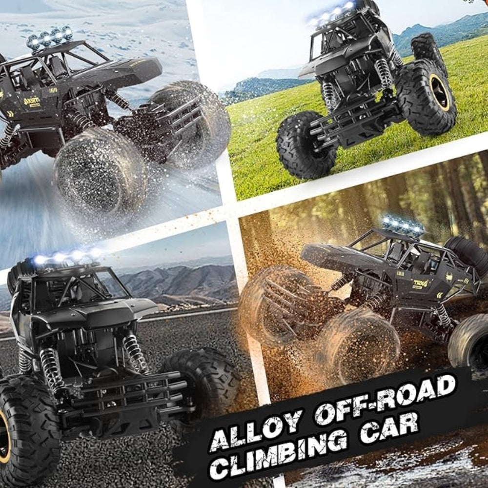 UK 4DRC Rc Car Rock Crawler Rechargeable Off Road Truck 4WD , Metal Shell LED Headlights RC Remote Control Off Road Car Truck,Logistics Is Randomly Sent By EVRI,DPD,Amazon Logistics,Royal Mail