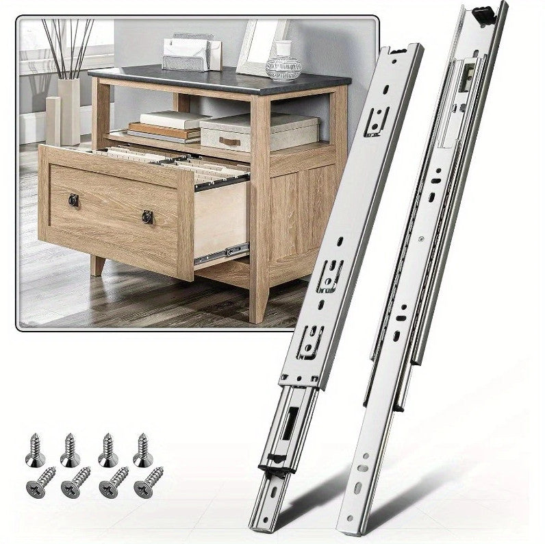 10-16 Heavy Duty Cold Rolled Steel Full Extension Ball Bearing Drawer Slides